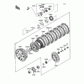Схема вузла: Зчеплення для Kawasaki ZX750 Ninja ZX-7