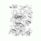 Схема вузла: Заднє крило для Kawasaki EN650 Vulcan S ABS