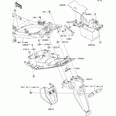 Схема узла: Заднее крыло для Kawasaki EX650 Ninja 650