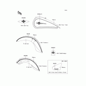 Схема вузла: Decals(ebony)(dbf) для Kawasaki VN900 Vulcan 900 Classic LT