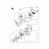 Схема вузла: Аксесуар для схуднення для Kawasaki BX250 NINJA 250SL