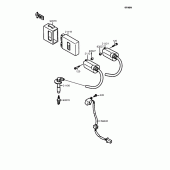 Схема вузла: Котушка запалювання для Kawasaki EL250 Eliminator 250LX