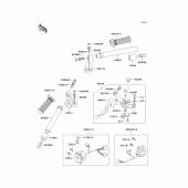 Схема вузла: Кермо & Пульт управління рульовим для Kawasaki EX250 GPX250R
