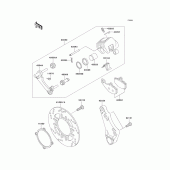 Схема вузла: Заднє гальмо для Kawasaki ZX600 ZZ-R600