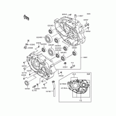 Схема узла: Картер двигателя для Kawasaki KLX250 KLX250