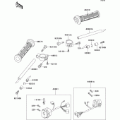 Схема узла: Руль & Пульт управления рулевой для Kawasaki ZX750 Ninja ZX-7RR