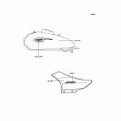 Схема вузла: Наклейки (яєць; BN125-A6) для Kawasaki BN125 Eliminator