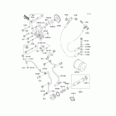 Схема вузла: Масляний насос & Масляний фільтр (1/2) для Kawasaki VN1500 Vulcan 1500 Classic