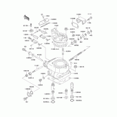 Схема вузла: Cylinder head/cylinder(1/2) для Kawasaki KX125