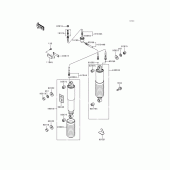 Схема узла: Подвеска/амортизатор для Kawasaki ZG1200 Voyager XII