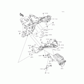 Схема вузла: Заднє крило для Kawasaki ER250 Z250