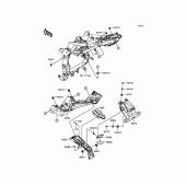 Схема вузла: Заднє крило для Kawasaki BX250 NINJA 250SL ABS