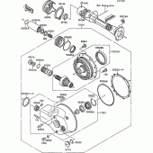 Схема узла: Drive shaft/final gear(1/2) для Kawasaki VN1500 VN-15 SE