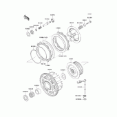 Схема вузла: Зчеплення для Kawasaki ZX600 Ninja ZX-6R