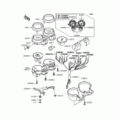 Схема вузла: Панель приладів Kawasaki ZR1200 ZRX1200R