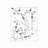 Схема узла: Клапан(ы) для Kawasaki VN900 Vulcan 900 Classic