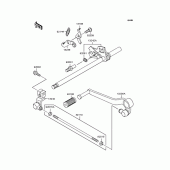 Схема узла: Переключатель передач для Kawasaki ZR250 Balius