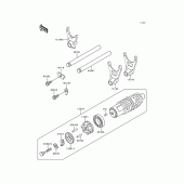 Схема узла: Переключение/вилка переключения для Kawasaki ZG1200 Voyager XII