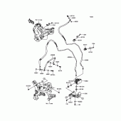 Схема вузла: Brake Piping для Kawasaki KLE650 Versys 650 ABS