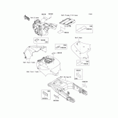 Схема вузла: Інформаційні наклейки для Kawasaki ZX1400 Ninja ZX-14