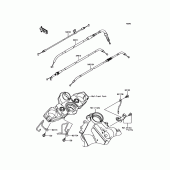 Схема вузла: Троси для Kawasaki KLE650 Versys 650 ABS