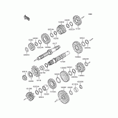 Схема узла: Трансмиссия для Kawasaki KLX250 D-Tracker