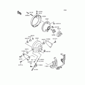 Схема вузла: Фара для Kawasaki ZR1100 ZRX1100-II