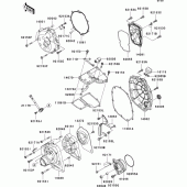 Схема узла: Engine cover(s)(1/2) для Kawasaki ZX1400 Ninja ZX-14