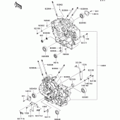 Схема узла: Картер двигателя для Kawasaki VN900 VN900 Classic
