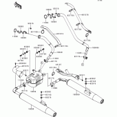 Схема вузла: Вихлопна система для Kawasaki VN1500 VN1500 Classic Tourer