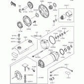 Схема вузла: Starter motor для Kawasaki ZR750 ZR-7
