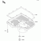 Схема вузла: Oil pan для Kawasaki ZX600 Ninja ZX-6R
