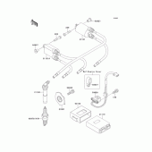 Схема вузла: Система запалювання для Kawasaki ZX400 ZXR400R