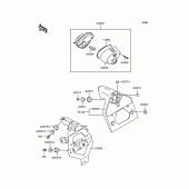 Схема вузла: Задній ліхтар (Стоп-сигнал) для Kawasaki BJ250 Estrella RS