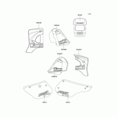 Схема вузла: Decals(blue)(kmx125-b10-b12) для Kawasaki KMX125