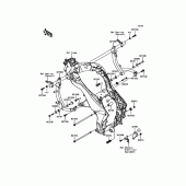 Схема вузла: Кріплення для Kawasaki KLZ1000 Versys 1000 LT