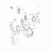 Схема вузла: Радіатор для Kawasaki KLX450 KLX450R