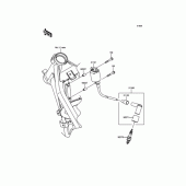 Схема узла: Система зажигания для Kawasaki KLX125 KLX125