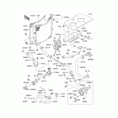 Схема вузла: Радіатор (1/2) для Kawasaki ZX750 Ninja ZX-7