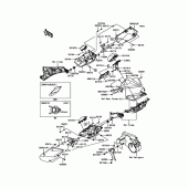 Схема вузла: Side Covers/Chain Cover для Kawasaki ZX1000 Ninja H2