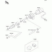 Схема узла: Fuel pump для Kawasaki ZX600 Ninja ZX-6R