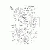 Схема узла: Картер двигателя для Kawasaki KX125