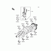 Схема вузла: Колінчастий вал для Kawasaki ZR800 Z800 ABS