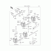 Схема вузла: Карбюратор(1/2) для Kawasaki ZX900 Ninja ZX-9R