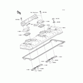 Схема узла: Клапанная крышка для Kawasaki ZX1400 Ninja ZX-14R