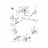 Схема узла: Руль & Пульт управления рулевой для Kawasaki VN900 Vulcan 900 Classic