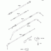 Схема вузла: Троси для Kawasaki ZX1100 GPZ1100