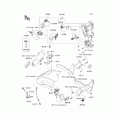 Схема узла: Ignition switch/locks/reflectors для Kawasaki VN900 Vulcan 900 Classic LT