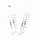 Схема вузла: Клапан(и) для Kawasaki ZX600 Ninja ZX-6