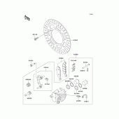 Схема вузла: Переднє гальмо для Kawasaki VN800 Vulcan 800 Classic
